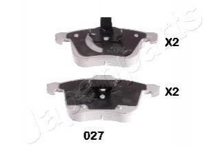 Колодки тормозные (передние) Opel Vectra C 02-08/Signum 03-08/Saab 9-3 02-15 JAPANPARTS PA-027AF (фото 1)