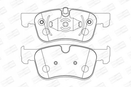 Колодки тормозные (передние) Citroen C4 13-/ Berlingo/Peugeot Partner 18- CHAMPION 573604CH