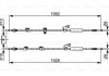 FORD трос ручного гальма задн. 1990/1885+1925/1805 мм GRAND C-MAX 10- BOSCH 1987482494 (фото 1)