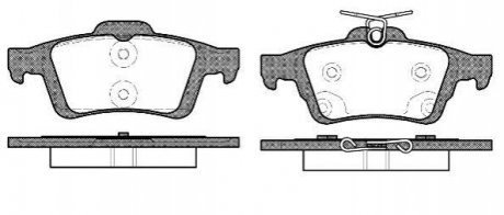 Колодки тормозные (задние) Ford Connect/Focus III 10- WOKING P9423.70 (фото 1)