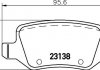 Колодки тормозные (задние) MB A-class (W168/W169) 97-12/B-class (W245) 05-11/Vaneo (W414) 02-05 HELLA 8DB 355 012-131 (фото 1)