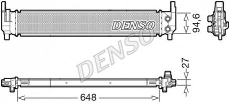 Радиатор охлаждения VW Golf VII 12- DENSO DRM02042 (фото 1)