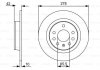 Диск гальмівний CHEVROLET/OPEL Astra/Zafira/ \'\'R \'\'1.6-2.2 \'\'04-15 BOSCH 0986479515 (фото 1)