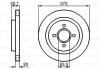 VW диск гальмівний передній Bora 10/00-, A3 04/99-, Octavia 08/00- BOSCH 0986478816 (фото 1)