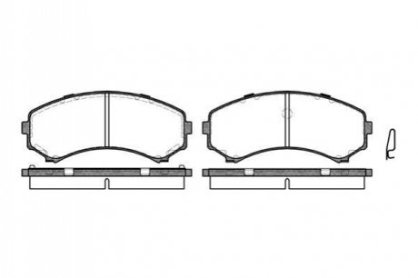 Колодки тормозные (передние) Mitsubishi Grandis/Pajero 90- WOKING P2963.00