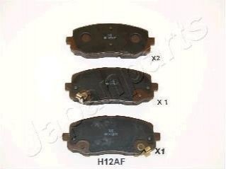 HYUNDAI гальмівні колодки передн. i10, KIA Picanto (без ESP) JAPANPARTS PA-H12AF