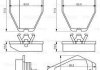 Колодки тормозные (передние) Audi 100 91-94/A6 94-11/A8 94-02 (+датчик) BOSCH 0986494436 (фото 1)