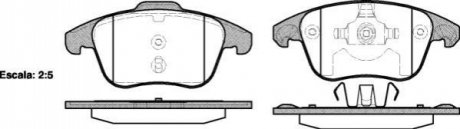 Гальмівні колодки перед. Citroen C4 Picasso 06-/Peugeot 5008 09- (ATE) WOKING P13493.00