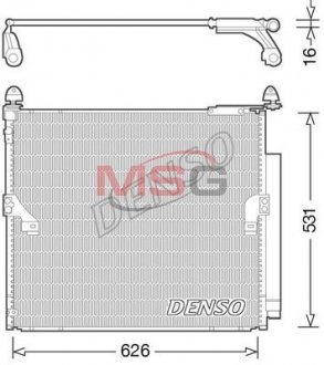 Конденсатор кондицiонера TOYOTA LandCruiserPrado(J15) "3,0(D-4D) "09>> DENSO DCN50038