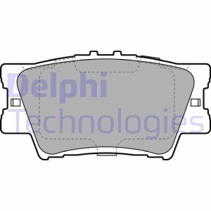 Колодки тормозные (задние) Toyota Camry/Rav4 IV 05-/Avalon 12-18/Lexus ES 06-18 Delphi LP2004
