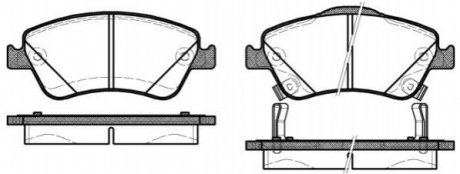 Колодки тормозные (передние) Toyota Auris 06-12/Corolla 06-14 WOKING P12103.02