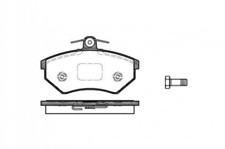 Колодки тормозные (передние) Seat Cordoba/Ibiza/Toledo 93-02/VW Golf/Passat B2-B4 83-99 WOKING P0343.50