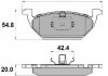 Колодки тормозные (передние) Audi A3/Skoda Octavia 96-13/Fabia 99-/VW Caddy/Golf 96-15 National NP2006 (фото 1)