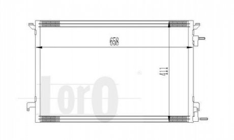 Радіатор кондиціонера SIGNUM/VECTRA C/CROMA 1.9 CDTi/1.9 JTD/w/o 02- DEPO 037-016-0014 (фото 1)