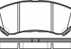 Гальмівні колодки перед. QASHQAI I/QASHQAI II/ X-TRAIL 1.5D-2.5 07- WOKING P12183.00 (фото 1)