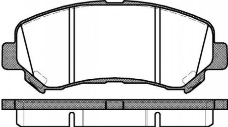 Гальмівні колодки перед. QASHQAI I/QASHQAI II/ X-TRAIL 1.5D-2.5 07- WOKING P12183.00