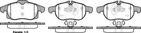 Гальмівні колодки перед. ASTRA/SIGNUM/VECTRA/SAAB 9-3 1.8-3.2 03-10 WOKING P9883.40