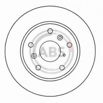 Диск тормозной (передний) Mazda 626 87-97/Chery Tiggo 05-14 A.B.S. 15950