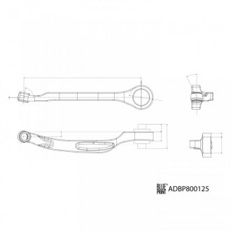 Подушка двигателя (задняя) Kia Sportage 2.0 CRDi 04- BLUE PRINT ADBP800125 (фото 1)