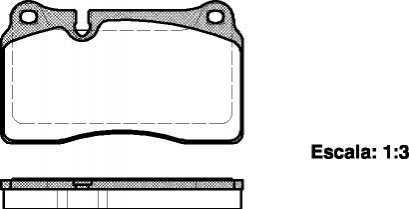 Колодки тормозные (передние) Audi TT 09-14/VW Touareg 02- WOKING P13003.00