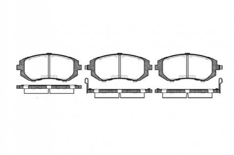Колодки тормозные (передние) Subaru Forester 02-/Impreza 00-/Legacy 03-14/Outback 03- WOKING P8513.02