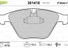 Колодки тормозные (передние) BMW 3 (E90) 07-13/5 (E60/E61)/6 (E63/E64) 03-10/7 (E65/E66/E67) 01-08 Valeo 301410 (фото 1)