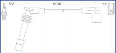 Провода зажигания Opel Combo 1.6 01-06 (к-кт) HITACHI 134251 (фото 1)