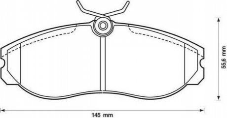 Колодки тормозные (передние) Nissan Terrano/Venette 94-02/Ford Maverick 93-98 Jurid 572382J