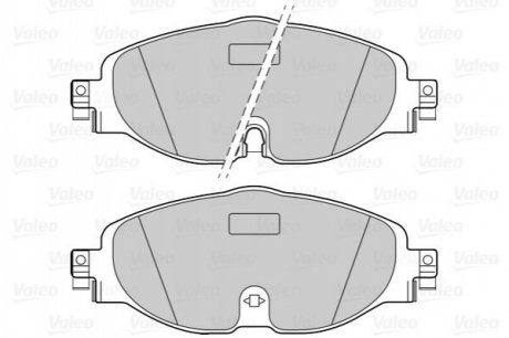 Колодки тормозные (передние) Audi A1/Q3 18-/Skoda Octavia/VW Golf/Caddy/Touran/Passat 12- Valeo 302271