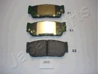 Колодки тормозные (задние) Ssangyong Rodius/Rexton 05- JAPANPARTS PP-S02AF