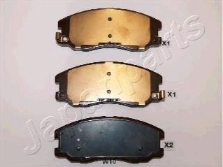 Колодки тормозные (передние) Chevrolet Captiva/Opel Antara A 06- JAPANPARTS PA-W10AF