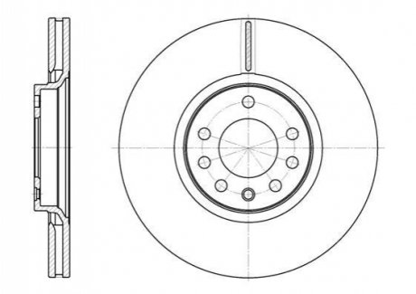 Диск тормозной (передний) Opel Astra G/H/Corsa E/Meriva/Zafira A/B 98- (308x25) WOKING D6729.10