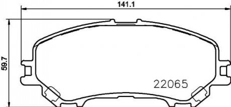 Колодки тормозные (передние) Nissan Qashqai II 13-/X-Trail 19-/Renault Kadjar 15- NISSHINBO NP2074