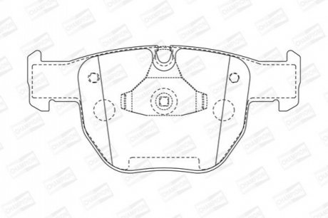 Колодки тормозные (передние) Range Rover III 02-12 CHAMPION 572507CH