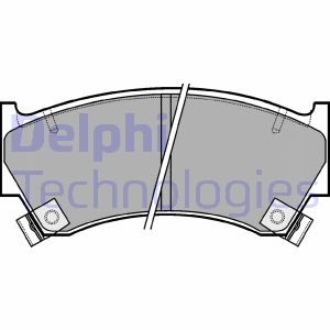 Колодки тормозные (передние) Nissan Almera 95-00 Delphi LP1590
