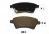 Колодки тормозные (передние) Fiat Sedici 06-14/Suzuki SX4 06- JAPANPARTS PA-801AF (фото 1)