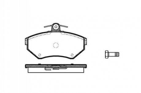 Колодки тормозные (передние) Seat Cordoba/Ibiza/VW Caddy/Golf/Polo 91-04 WOKING P7313.00