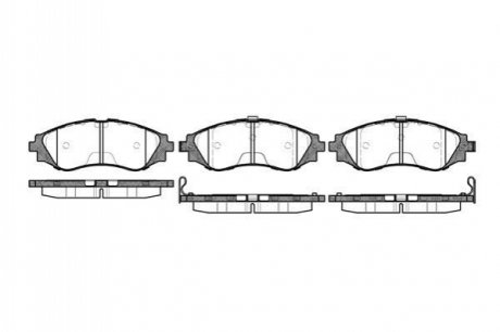 Колодки тормозные (передние) Chevrolet Epica 05-/Astra 99-11/Daewoo Nubira/Leganza 97-/Rezzo 00- WOKING P7453.12