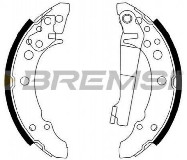 Гальмівні колодки зад. Golf I/II/Passat/Polo/Audi 80 >01 (ATE) BREMSI GF0016