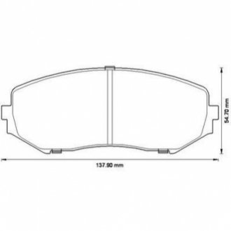 Колодки тормозные (передние) Suzuki Grand Vitara 98- Jurid 572584J (фото 1)