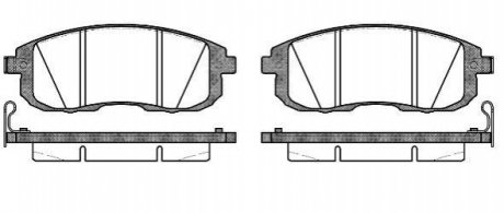 Гальмівні колодки перед. Cube/Juke/Latitude/SX4/Teana (06-21) WOKING P3933.14