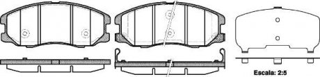 Колодки тормозные (передние) Chevrolet Captiva/Opel Antara A 06- REMSA 1261.12