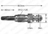 Свічка розжарювання (11 V) AUDI VW SEAT SKODA VOLVO... Delphi HDS343 (фото 1)