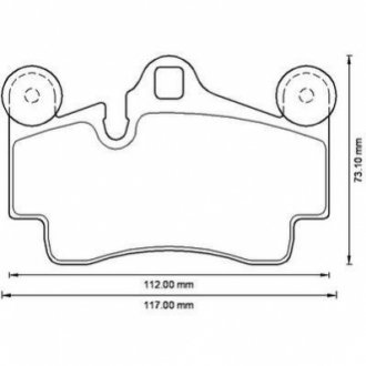 Колодки тормозные (задние) Audi Q7 06-15/VW Touareg/Porsche Cayenne 02-10 Jurid 573227J