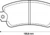 FIAT колодки гальмівні передні PANDA 82-,REGATA 83-,UNO Jurid 571464J (фото 1)