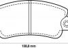 FIAT колодки гальмівні передні PANDA 82-,REGATA 83-,UNO Jurid 571297J (фото 1)
