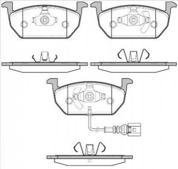 Колодки тормозные (передние) Seat Leon/Skoda Octavia IV/V/VW Golf VII 12- WOKING P17013.01