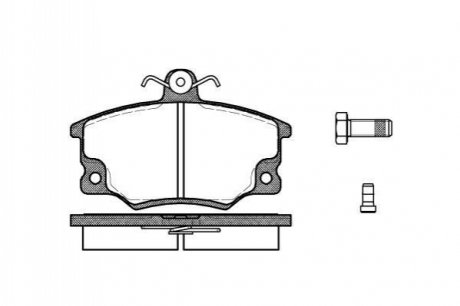 Колодки тормозные (передние) Fiat Punto/Tipo/Uno 85-99 WOKING P0463.14 (фото 1)