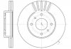 Диск тормозной (передний) Nissan Almera 00-06/Primera 90-99 (257x22) WOKING D6179.10 (фото 1)