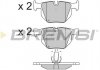 Гальмівні колодки зад. BMW 3(E90)/5(E60) (ATE) (122x58,2x17) BREMSI BP3173 (фото 1)